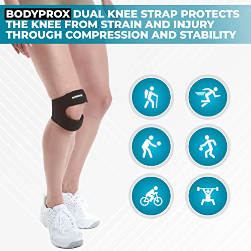 Bodyprox Patellar Tendon Support Strap (Large), Knee Pain Relief Adjustable - Image 4