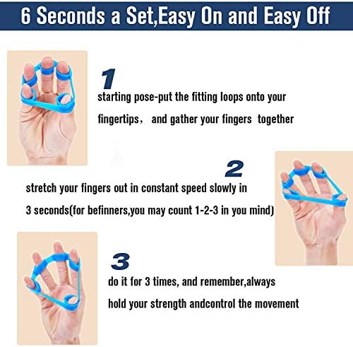 Hand Grip Strengthener, Finger Exerciser, Grip Strength Trainer (6 PCS) - Image 8