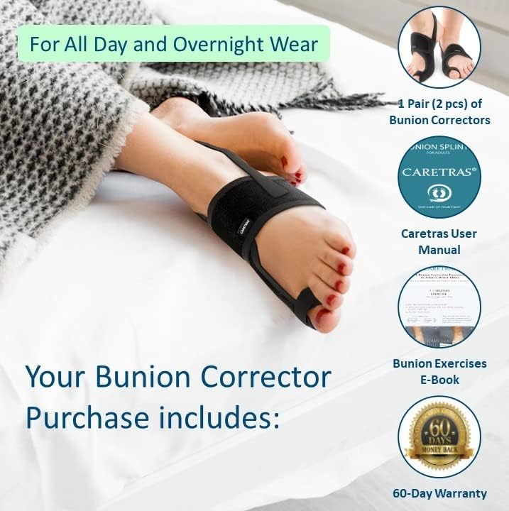 Caretras Bunion Corrector, Orthopedic Bunion Splint, Big Toe Separator Pain - Image 5