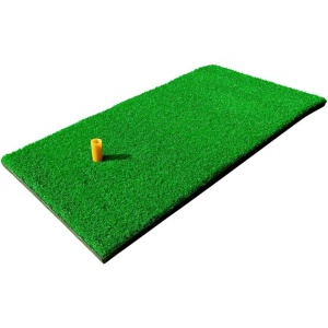 Tri-Turf Golf Hitting Mat with Tees | 3-in-1 Foldable Turf Grass Mat