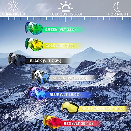 Juli OTG Ski Goggles- Over Glasses Winter Snow/Snowboard Goggles - Image 3