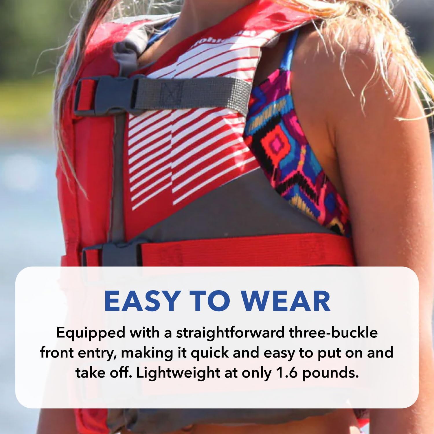Fit Youth Life Jacket - Coast Guard Approved, High Mobility PFD, Buoyancy Foam - Image 2
