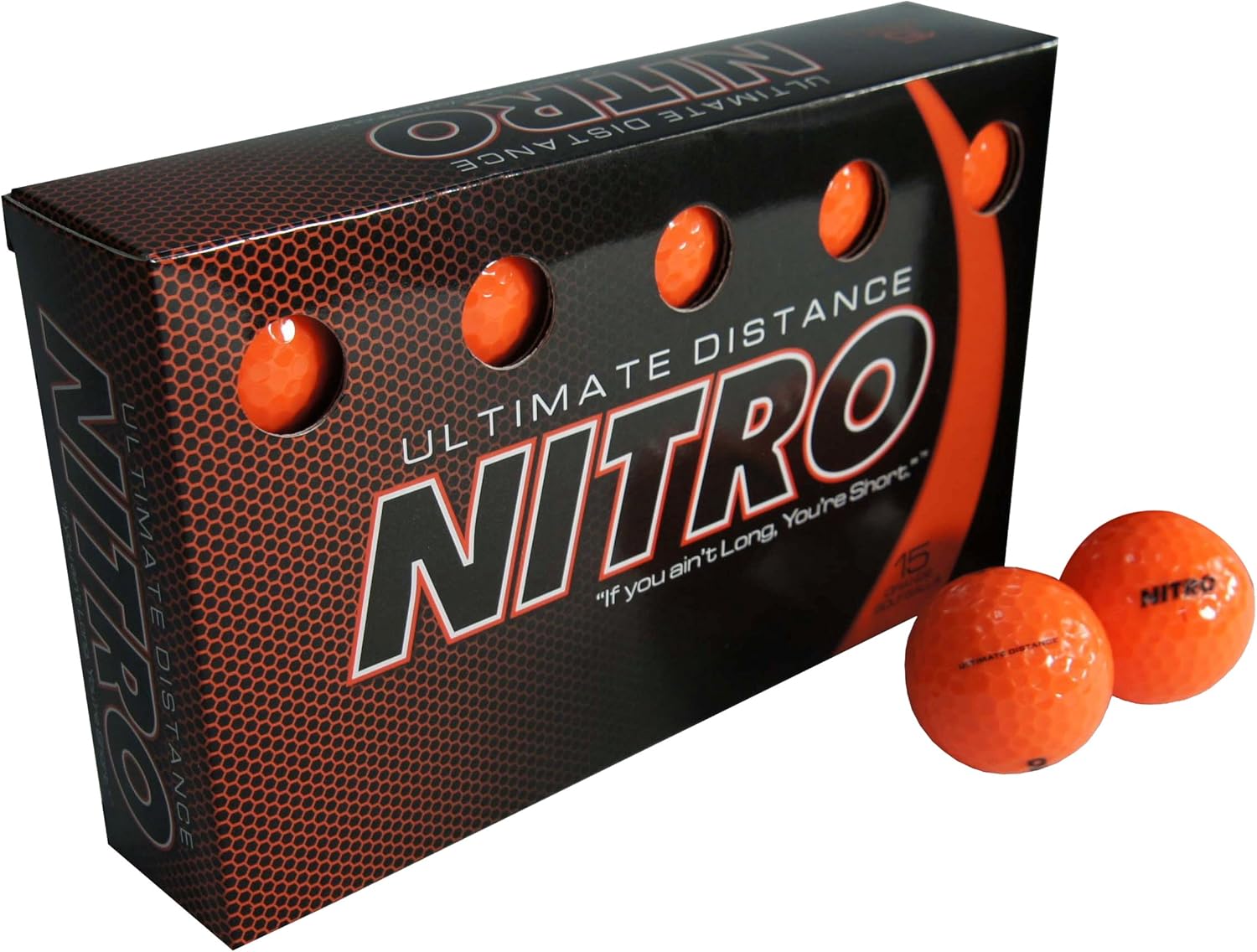 Long Distance High-Durability Golf Balls (15PK) All Levels-Nitro Ultimate