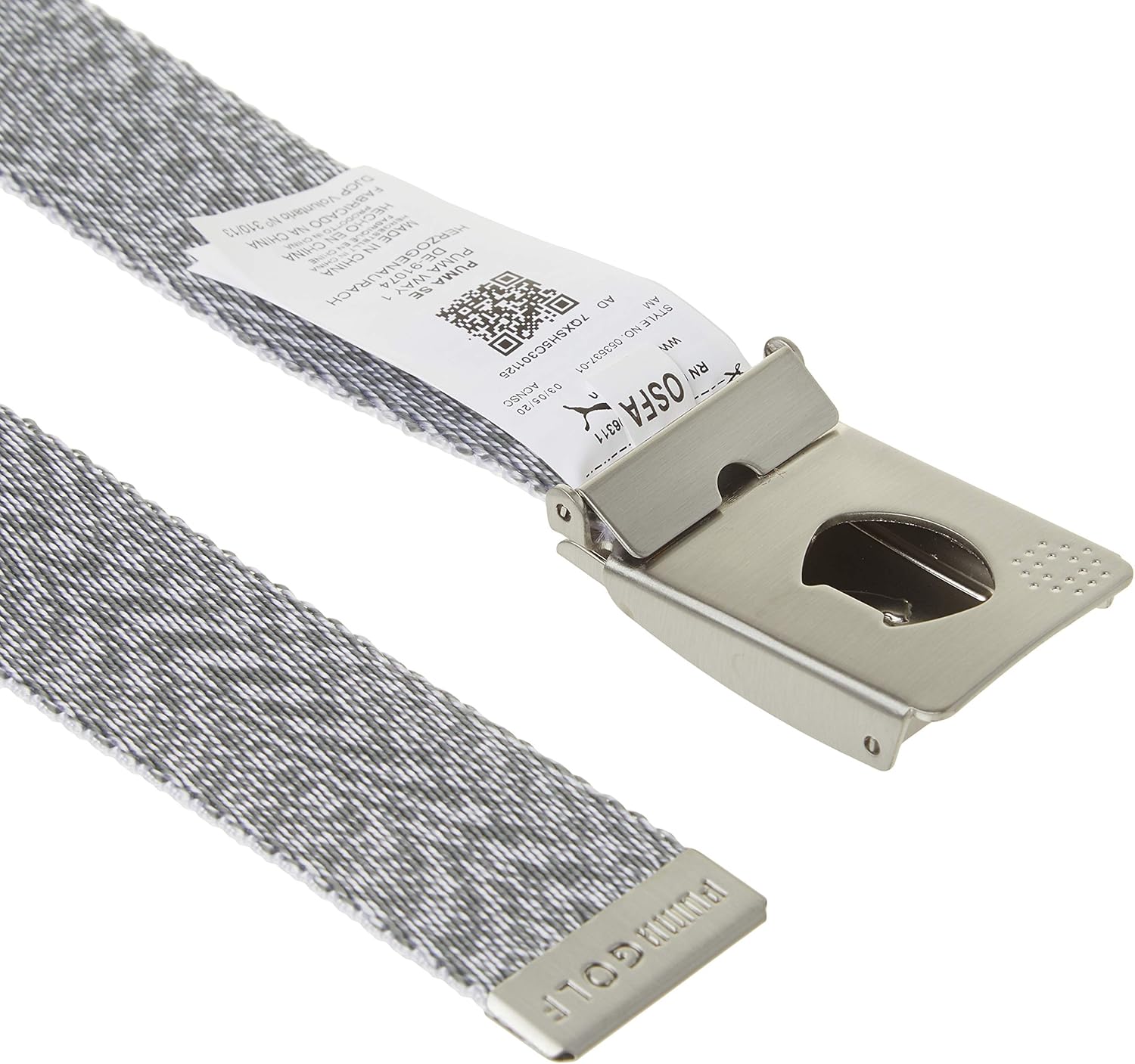 PUMA Golf 2019 Men's Reversible Web Belt (One Size), Bright White - Image 4