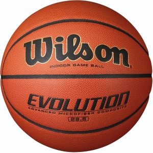 WILSON Evolution Indoor Game Basketballs - Size 5, Size 6 and Size 7