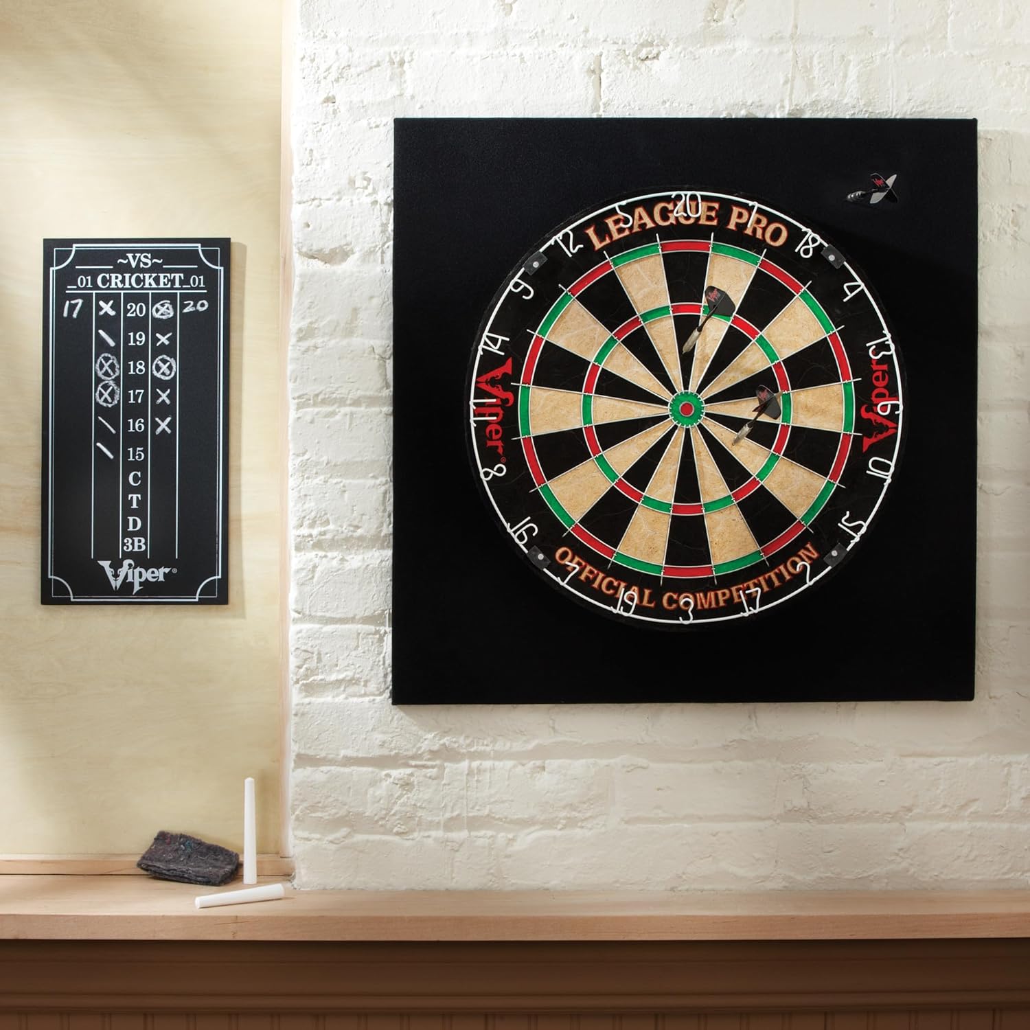 Viper League Pro Regulation Bristle Steel Tip Dartboard Starter Set - Image 12