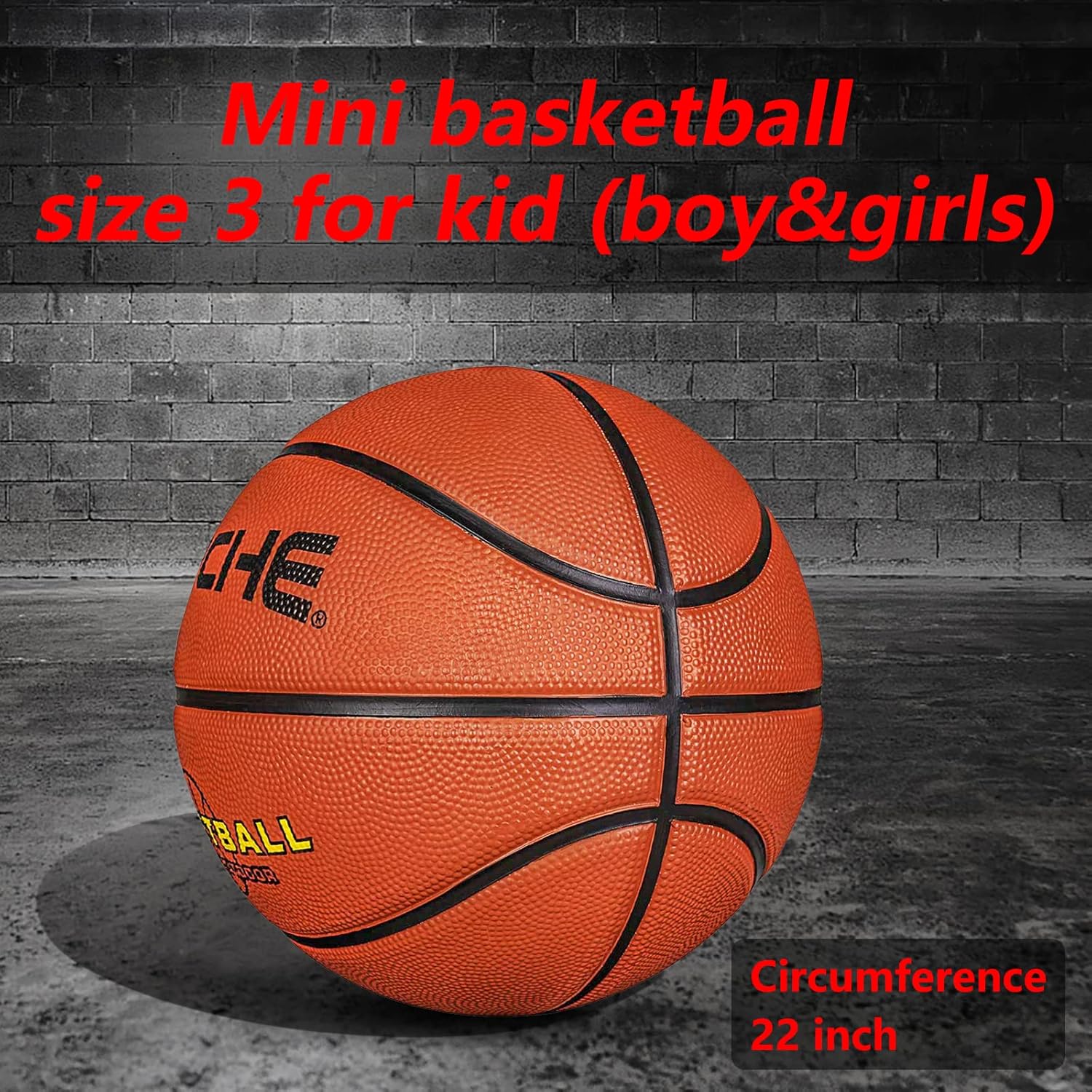 Wisdom Leaves Mini Rubber Basketball,Small Basketball for kids/Toddler - Image 3
