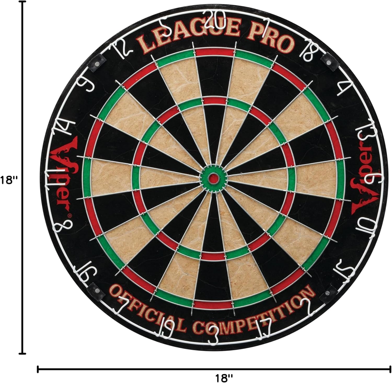 Viper League Pro Regulation Bristle Steel Tip Dartboard Starter Set - Image 14