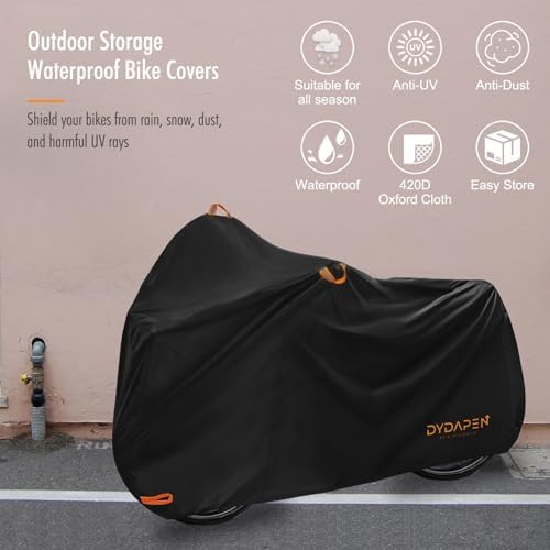 Bike Cover, DYDAPEN Bicycle Covers Outdoor Storage Waterproof Protect - Image 2