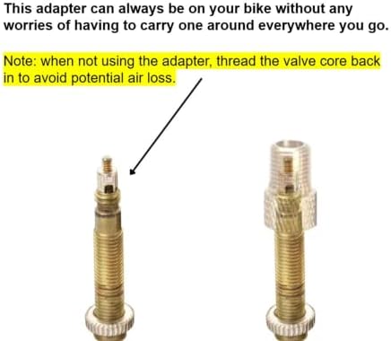 Presta to Schrader Valve Adapter for Bike, Inflate Presta Valve Tire - Image 4