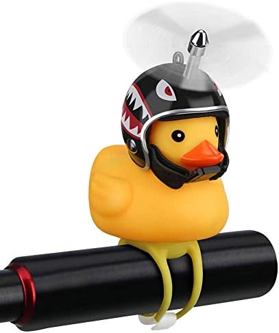 NEKRASH Duck Bike Bell, Rubber Duck Bicycle Accessories with LED Light