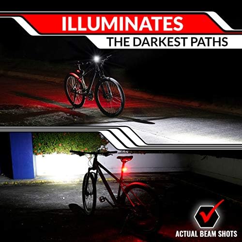 GearLight Rechargeable Bike Light, Bike Headlight and Tail Light Set - Image 5
