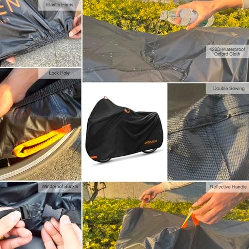 Bike Cover, DYDAPEN Bicycle Covers Outdoor Storage Waterproof Protect - Image 5
